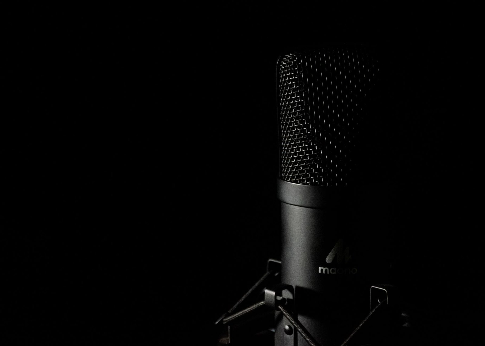 Professional studio microphone representing ElevenLabs AI voice generation