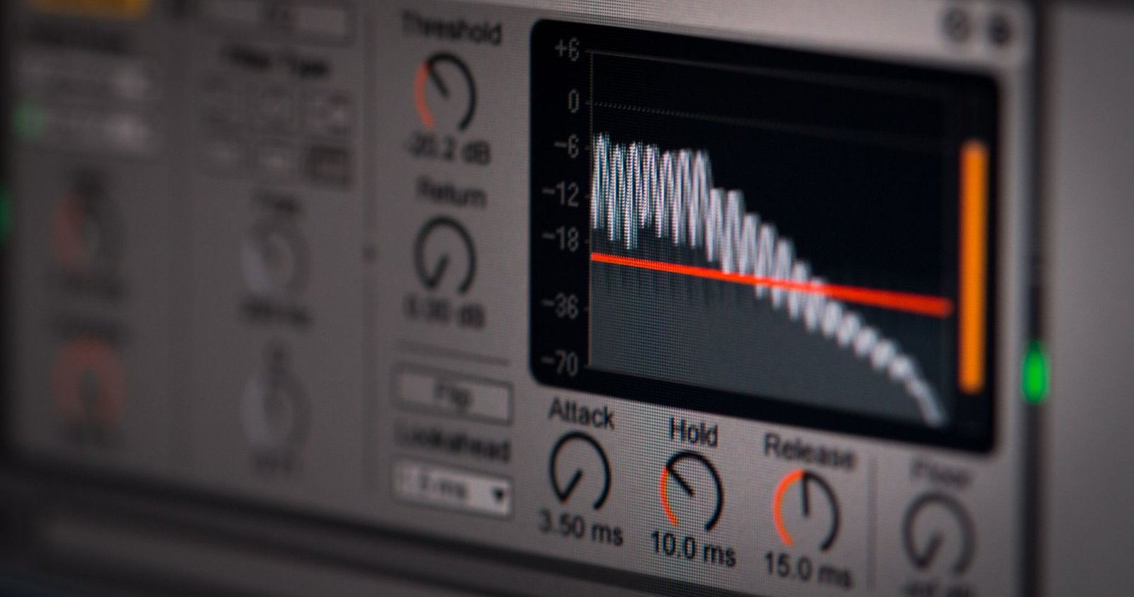 Audio editing software showing sound waveforms for AI voice generation