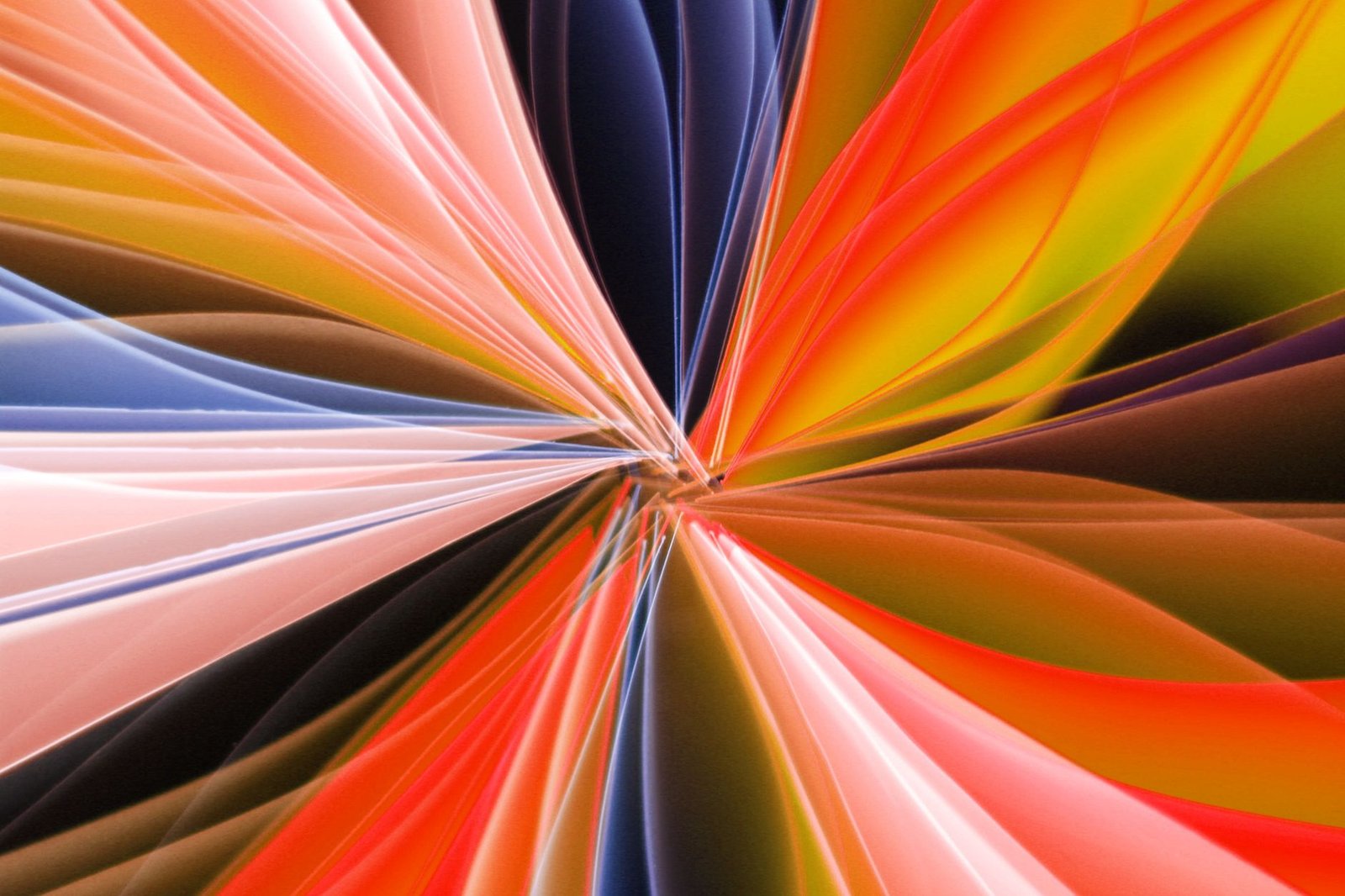 Vibrant abstract digital artwork with dynamic colorful patterns
